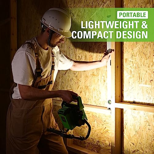 Greenworks 40V (AC/DC) 2000-Lumen LED Work Light, 360° Head Rotation, Tripod Mountable, Portable, Indoor/Outdoor Light, Flood Light, Tool-Only