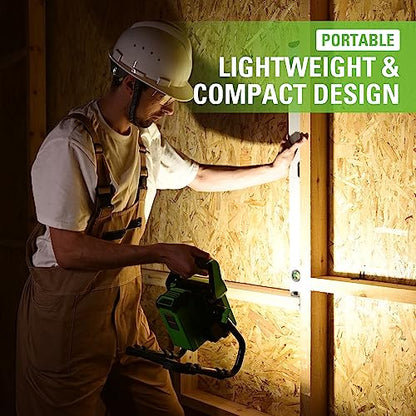Greenworks 40V (AC/DC) 2000-Lumen LED Work Light, 360° Head Rotation, Tripod Mountable, Portable, Indoor/Outdoor Light, Flood Light, Tool-Only