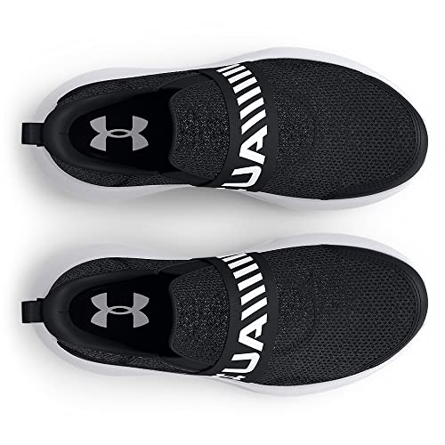 Under Armour Baby Boys Infant Surge 3 Slip On Running Shoe, (001) Black/Black/White, 5