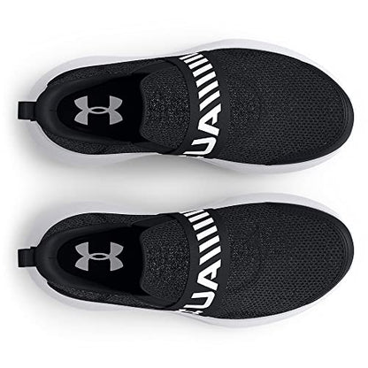 Under Armour Baby Boys Infant Surge 3 Slip On Running Shoe, (001) Black/Black/White, 5