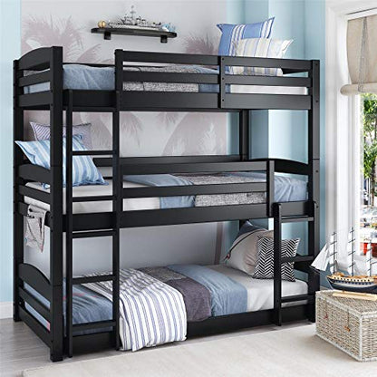 DHP Phoenix Triple Floor Bunk Bed | Black | DL7891TBBB model