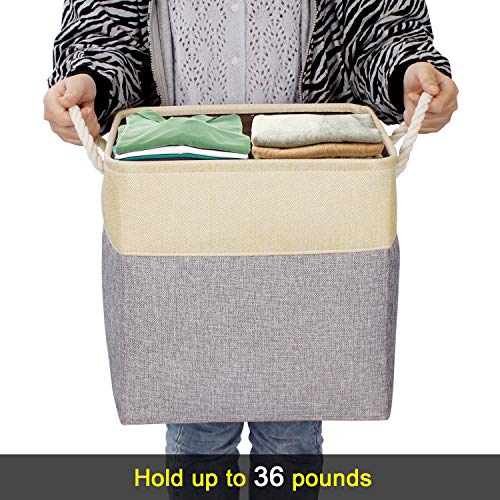 Syeeiex Storage Bins, [3-Pack] 13x13x13 Storage Cube Bins, Collapsible Storage Cubes, Storage Baskets, Versatile Fabric Storage Bins for Storing Cloths, Kid's Toys, Books on Bedroom or Living Room
