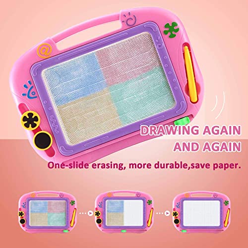 Magnetic Drawing Board Gifts for Toddlers,Drawing Board Cute Travel Size Board Learning and Writing Education Toys for Kids. A Child Drawing Pad Great Holiday Birthday Gifts 3 4 Year Old Girl Boy
