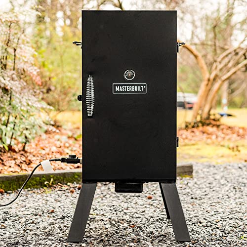 Masterbuilt MB20070210 Analog Electric Smoker with 3 Smoking Racks, 30 inch, Black