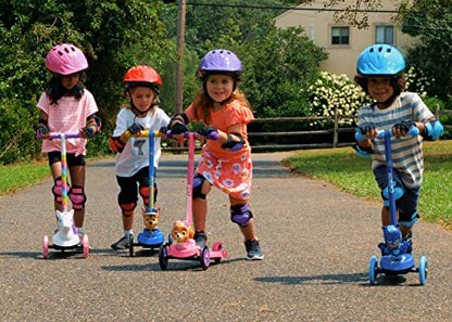 Dimensions 3D Dump Truck Self Balancing Kick Scooter Toddler Scooter & Kids Scooter, Extra Wide Deck, 3 Wheel Platform, Foot Activated Brake, 75 lbs Limit, Kids,Girls or Boys, for Ages 3 and Up
