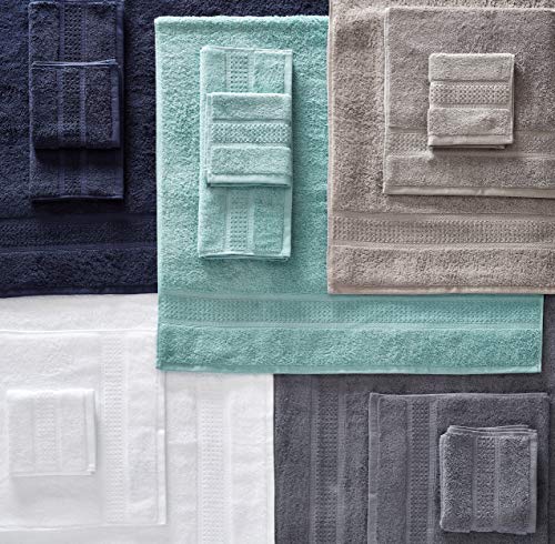 Nautica - 6 Piece Bath Towels, Absorbent & Fade Resistant Cotton Towel Set, Fashionable Bathroom Decor (Oceane Turquoise, 6 Piece)