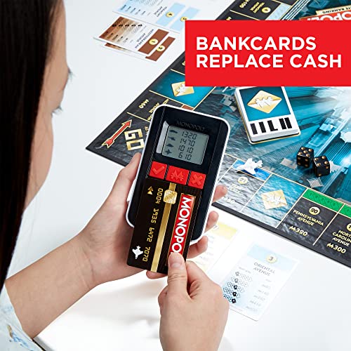 Monopoly Ultimate Banking Edition Board Game for Families and Kids Ages 8 and Up, Electronic Banking Unit (Amazon Exclusive)