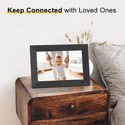 Arktronic 10.1 Inch WiFi Digital Picture Frame 16GB, Smart Digital Photo Frame with HD IPS Touch Screen, Easy to use, Instantly Share Photos/Videos via App or Email, Gift for Grandparents
