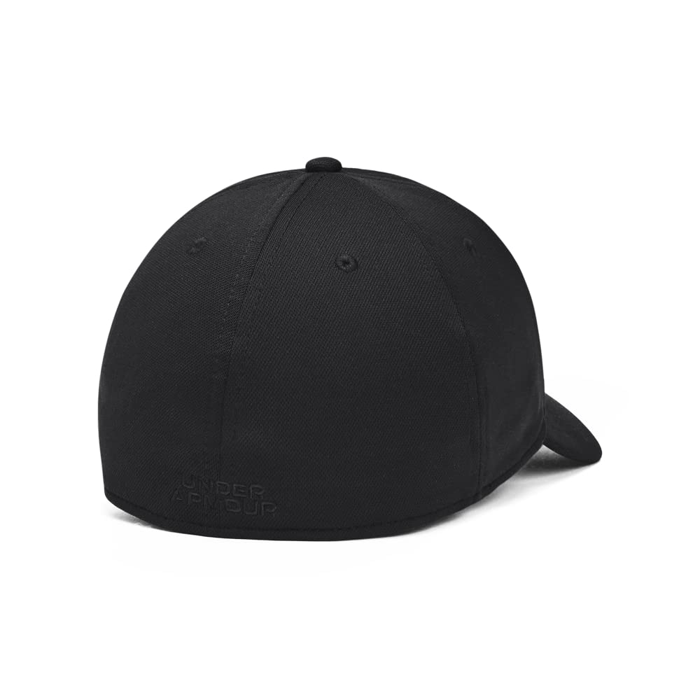 Under Armour Men's Blitzing Cap Stretch Fit, (002) Black / / Black, Medium/Large