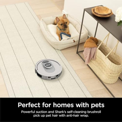 Shark AI Ultra Voice Control Robot Vacuum with Matrix Clean Navigation, Home Mapping, 60-Day Capacity, Self-Empty Base for Homes with Pets, Carpet & Hard Floors (Silver/Black)