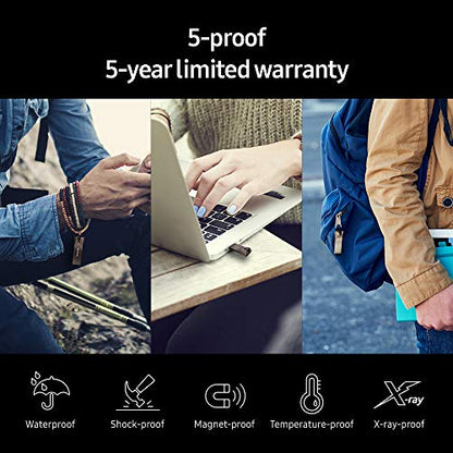 SAMSUNG BAR Plus 3.1 USB Flash Drive, 128GB, 400MB/s, Rugged Metal Casing, Storage Expansion for Photos, Videos, Music, Files, MUF-128BE3/AM, Champagne Silver