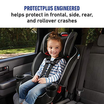 Graco Slimfit 3 in 1 Car Seat -Slim & Comfy Design Saves Space in Your Back Seat, Annabelle, One Size