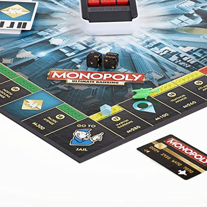 Monopoly Ultimate Banking Edition Board Game for Families and Kids Ages 8 and Up, Electronic Banking Unit (Amazon Exclusive)