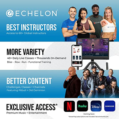 Echelon EX3 Smart Connect Fitness Bike (Black) (EX3 BLACK) , Large