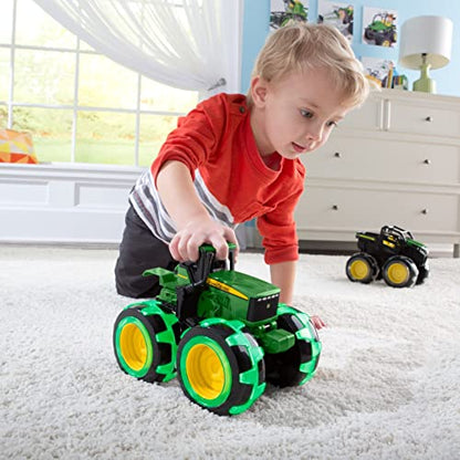 John Deere Tractor - Monster Treads Lightning Wheels - Motion Activated Light Up Monster Truck Toy - John Deere Tractor Toys - Frustration Free Packaging - Kids Toys Ages 3 Years and Up Green