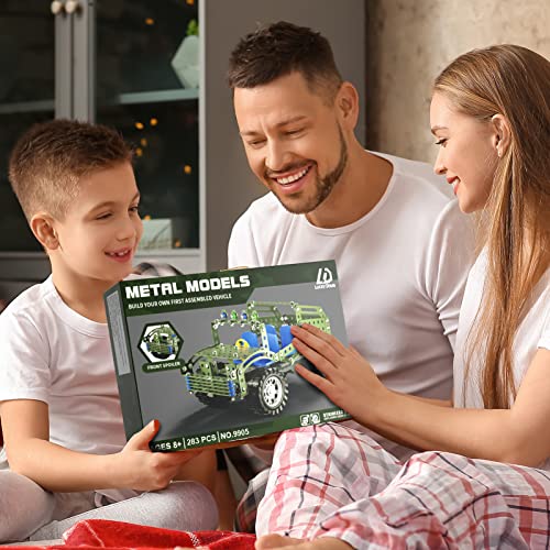 Lucky Doug Building Toys Model Truck Set - 283 Pieces STEM Project Building Toys for Kids Ages 8-12, Assembly Engineering Model Car Kits Toys Gift for Kids Boys 8 9 10 11 12-16 Years Old Model Car Fan