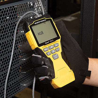 Klein Tools The Scout Pro 3 Tester Starter Kit is a versatile cable tester that locates and tests voice, data and video cables.