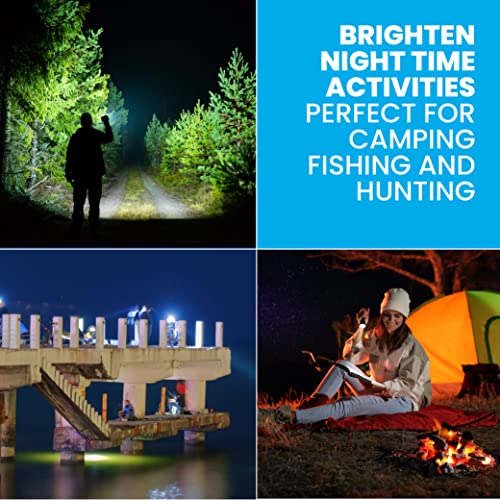 Bell+Howell Taclight Tactical Flashlights High Lumens, 3 Pack Zoomable Waterproof Flashlight, LED Flashlight, Small Heavy Duty Flashlight for Emergencies Camping Flashlight, Ultra Bright As Seen on TV