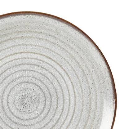 Gibson Elite Dreamweaver Double Bowl Terracotta Reactive Dinnerware Set - Grey, Service for 4 (16pcs)