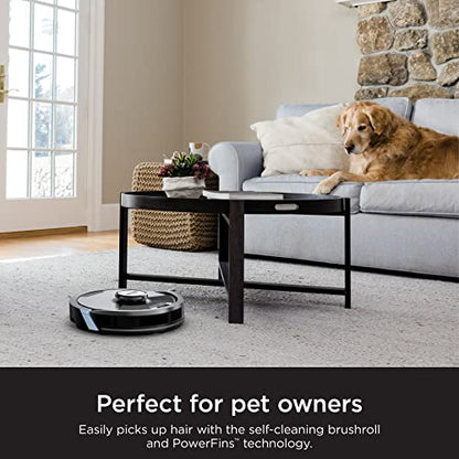SHARK RV2620WD AI Ultra Robot Vacuum and Mop with Matrix Clean Navigation, CleanEdge Technology, Perfect for Pet Hair, Compatible with Alexa, Black/Mocha