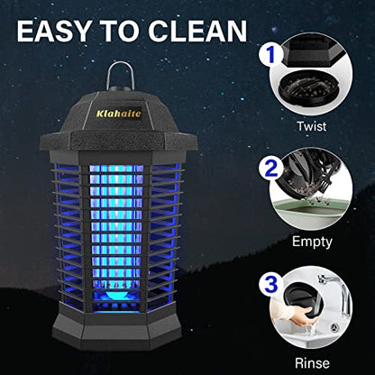 Bug Zapper Outdoor, Mosquito Zapper Indoor, Fly Zapper, Fly Trap, Insect Trap for Garden Backyard Patio