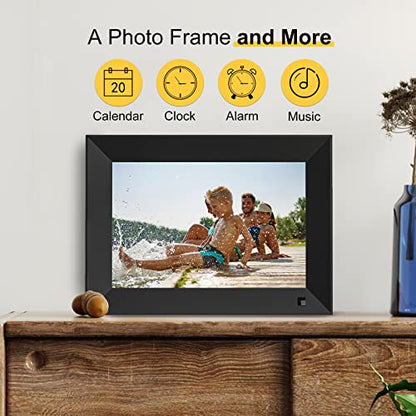 Arktronic 10.1 Inch WiFi Digital Picture Frame 16GB, Smart Digital Photo Frame with HD IPS Touch Screen, Easy to use, Instantly Share Photos/Videos via App or Email, Gift for Grandparents
