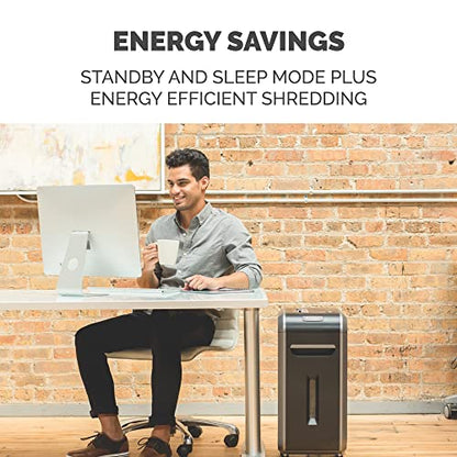 Fellowes ‎Powershred 99Ci 18-Sheet 100% Jam-Proof Crosscut Paper Shredder for Office and Home, Black/Gray 3229901