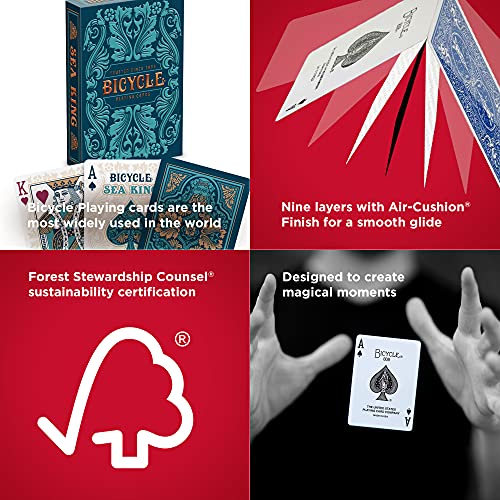 Bicycle Sea King Premium Playing Cards, 1 Deck