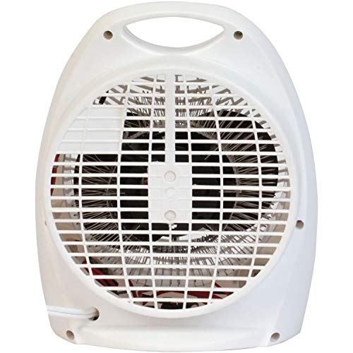 1,500-Watt Personal Desktop Heater (White), 8.4 x 5.2 x 10 Inches
