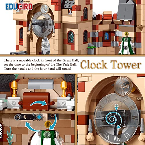 Under the Baubles EDUCIRO Castle Building Kit 871pcs, Cool Collectible Toy for Boy and Girls Age 8-14