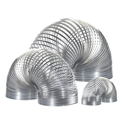 The Original Slinky® Brand Fidget Toy Pack: 1 Giant, 1 Classic, and 1 Slinky Junior Walking Metal Spring Kids Toys for Ages 5 Up