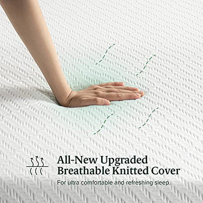 ZINUS 10 Inch Green Tea Luxe Memory Foam Mattress / Pressure Relieving / CertiPUR-US Certified / Bed-in-a-Box / All-New / Made in USA, Twin