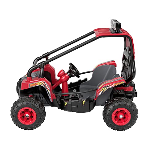 Power Wheels Baja Trailster Battery-Powered Ride-On Toy, Pretend Dune Buggy, Multi-Terrain Traction, Preschool Toy, Seats 2, Ages 3+ Years