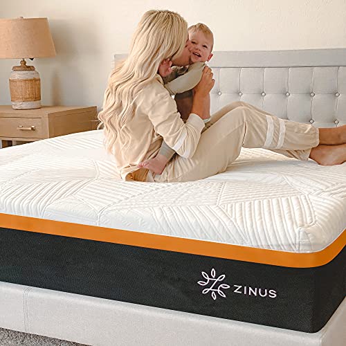 ZINUS 10 Inch Cooling Copper ADAPTIVE Pocket Spring Hybrid Mattress / Moisture Wicking Cover / Cooling Foam / Pocket Innersprings for Motion Isolation / Mattress-in-a-Box, Twin,Off-white