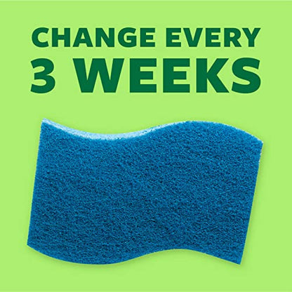 Scotch-Brite Non-Scratch Scrub Sponges, Sponges for Cleaning Kitchen, Bathroom, and Household, non-scratch Sponges Safe for Non-Stick Cookware, 6 Scrubbing Sponges