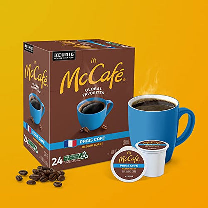 McCafe Paris Café, Single Serve Coffee Keurig K-Cup Pods, Medium Roast Coffee, 96 Count