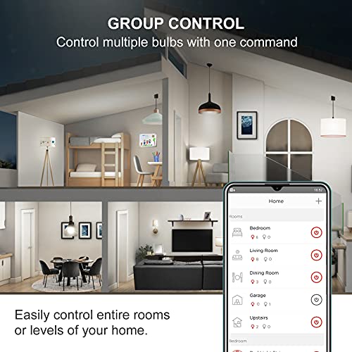 Sengled Zigbee Smart Light Bulbs, Smart Hub Required, Works with SmartThings and Echo with built-in Hub, Voice Control with Alexa and Google Home, Daylight 60W Equivalent A19 Alexa Light Bulb, 8 Pack