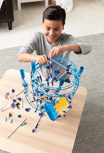 K'NEX Marble Coaster Run with Motor Set, 504 Piece Marble Maze Game Building Toy for Kids, Stem Learning Toy for Boy Girl Age 8+, 3 Different Builds for Skills