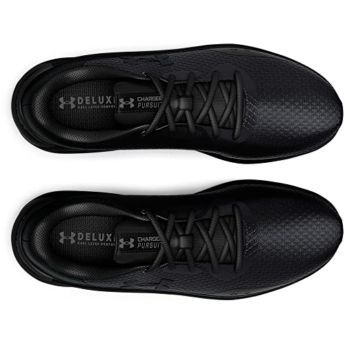 Under Armour Men's Charged Pursuit 3 Running Shoe, Black (002)/Black, 10
