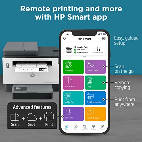 HP LaserJet-Tank MFP 2604sdw Wireless Black & White Printer Prefilled With Up to 2 Years of Original HP-Toner (381V1A)