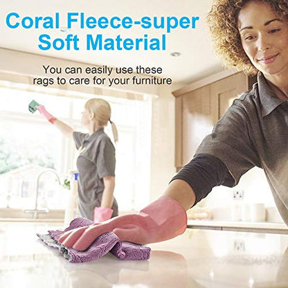 Small Kitchen Towels 6 x 10 inch, Super Absorbent Multipurpose Dish Cloths, for Furniture Rags, Tableware Quick-Drying ,Reusable Cleaning Cloths, (11PCS)
