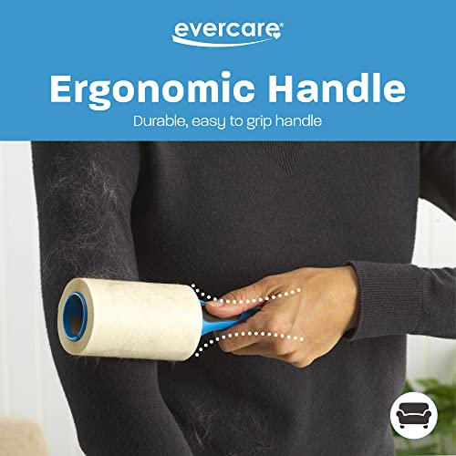 Evercare All Purpose Lint Brush, Value Pack - 5 Rollers (300 Sheets Total), Blue