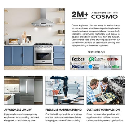 COSMO COS-12MWDSS 24 in. Built-in Microwave Drawer with Automatic Presets, Touch Controls, Defrosting Rack and 1.2 cu. ft. Capacity in Stainless Steel