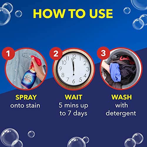 OxiClean Max Force Laundry Stain Remover Spray, 12 fl oz, 3-Pack