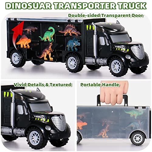 yoptote Dinosaur Toys for Kids 3-5 Kids Toys for 2 3 4 5 Year Old Children Dinosaur Toys for Boys Age 2 3 Year Old Boy Girl Car Trucks with Mat Easter Birthday Gifts Toys for 2 3 4 5 6 Year Old