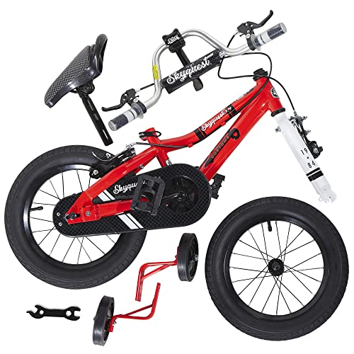 Duzy Customs 14’’ Red Kids Bike with Five Minute Quick Assembly