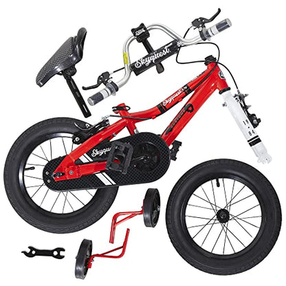 Duzy Customs 14’’ Red Kids Bike with Five Minute Quick Assembly