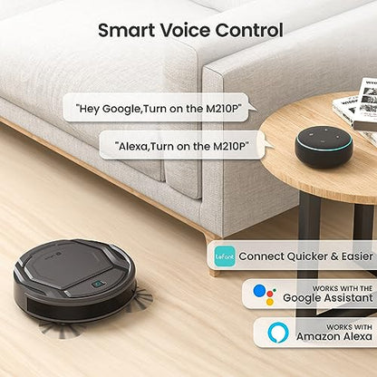 Lefant Robot Vacuum Cleaner with 2200Pa Powerful Suction,120 Mins,Tangle-Free,WiFi/Alexa/APP/Bluetooth,Schedule Cleaning,Slim Self-Charging Robotic Vacuum Cleaner for Home,Pet Hair,Hard Floors