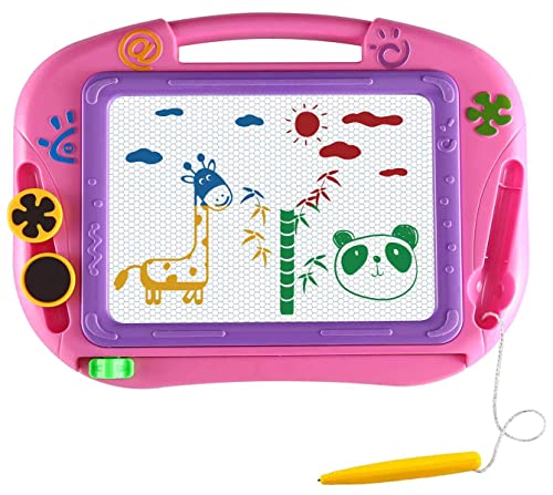 Magnetic Drawing Board Gifts for Toddlers,Drawing Board Cute Travel Size Board Learning and Writing Education Toys for Kids. A Child Drawing Pad Great Holiday Birthday Gifts 3 4 Year Old Girl Boy