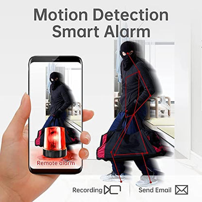 Augele Mini Camera WiFi Wireless Nanny Cam, 1080p HD Home Security Camera,Night Vision Indoor/Outdoor Small Dog Pet Camera for Mobile Phone Applications in Real Time